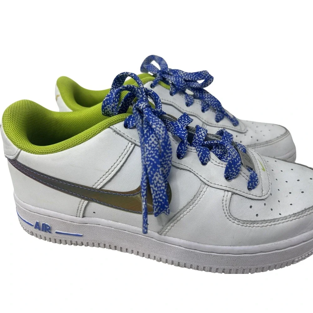 Nike Air Force 1 Low Sneakers Size 5Y LV8 White‎ Magma Orange